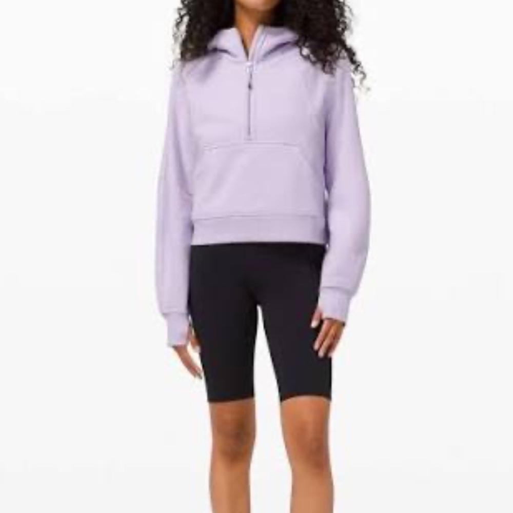 Lululemon Half Zip Cropped Hoodie